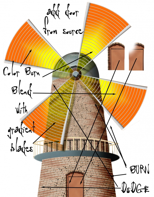 Creation of Cellophane Windmill: Step 8